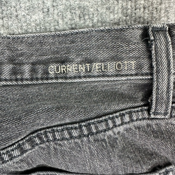 Current/Elliott Jeans 26 The Vintage Cropped Slim Straight Leg Jeans Faulkner - Picture 14 of 15